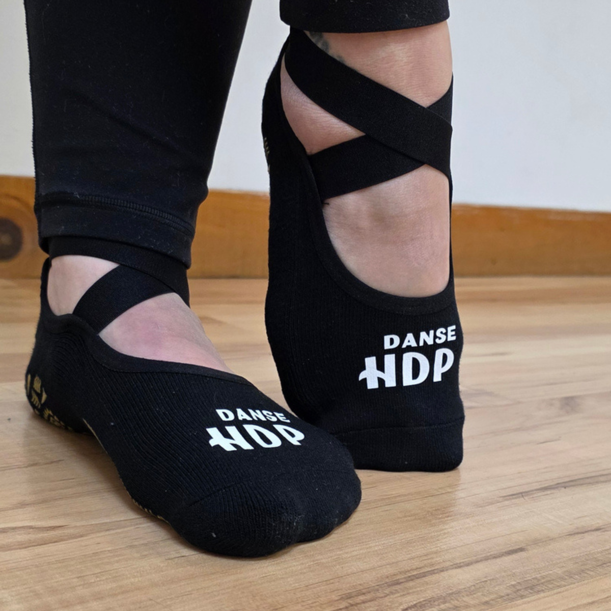 Bas antidérapant avec élastique