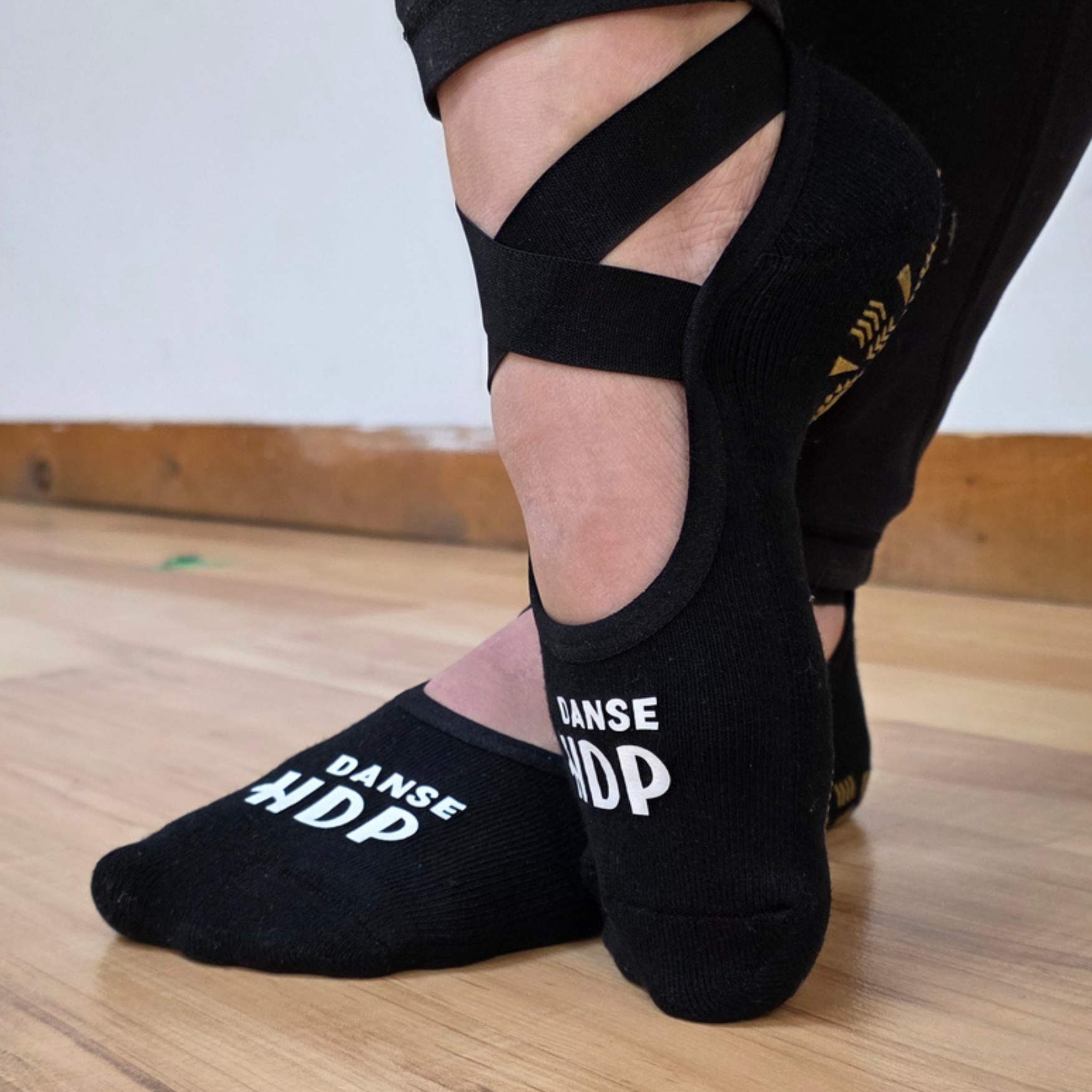 Bas antidérapant avec élastique